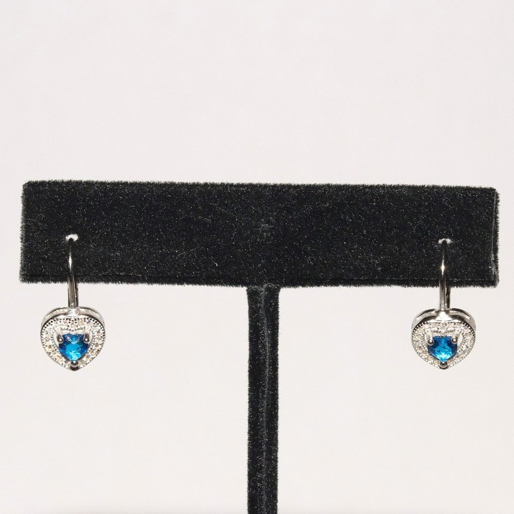 Sterling Silver Heart Shaped Earrings